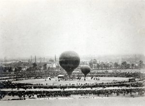 Felix Nadars巨型气球在巴黎，c.1863 作者 法国摄影师